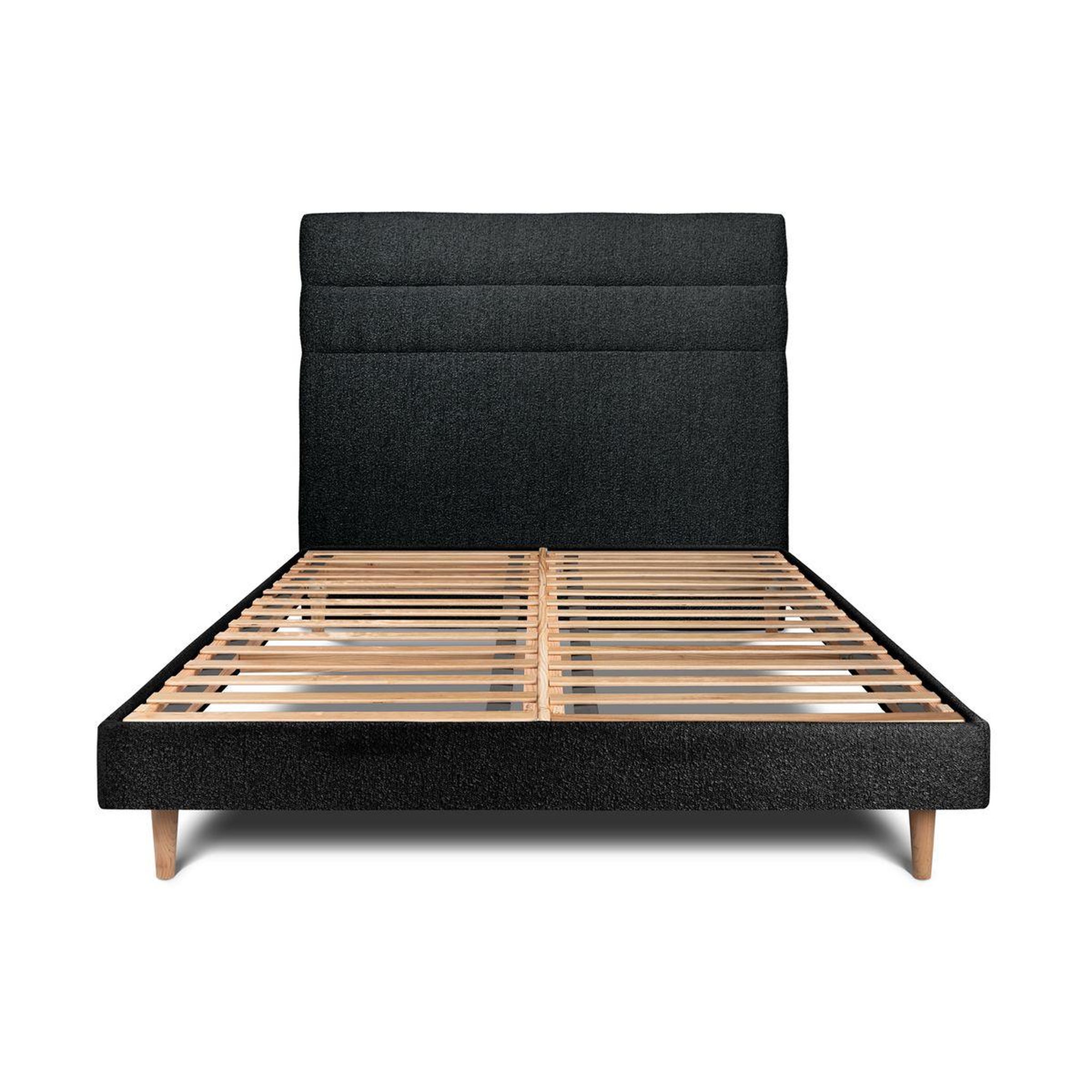 Voir la diapositive 1 : Sommeil de Plomb Lit avec tête de lit lignes bouclette et sommier kit- Hauteur totale : 29cm