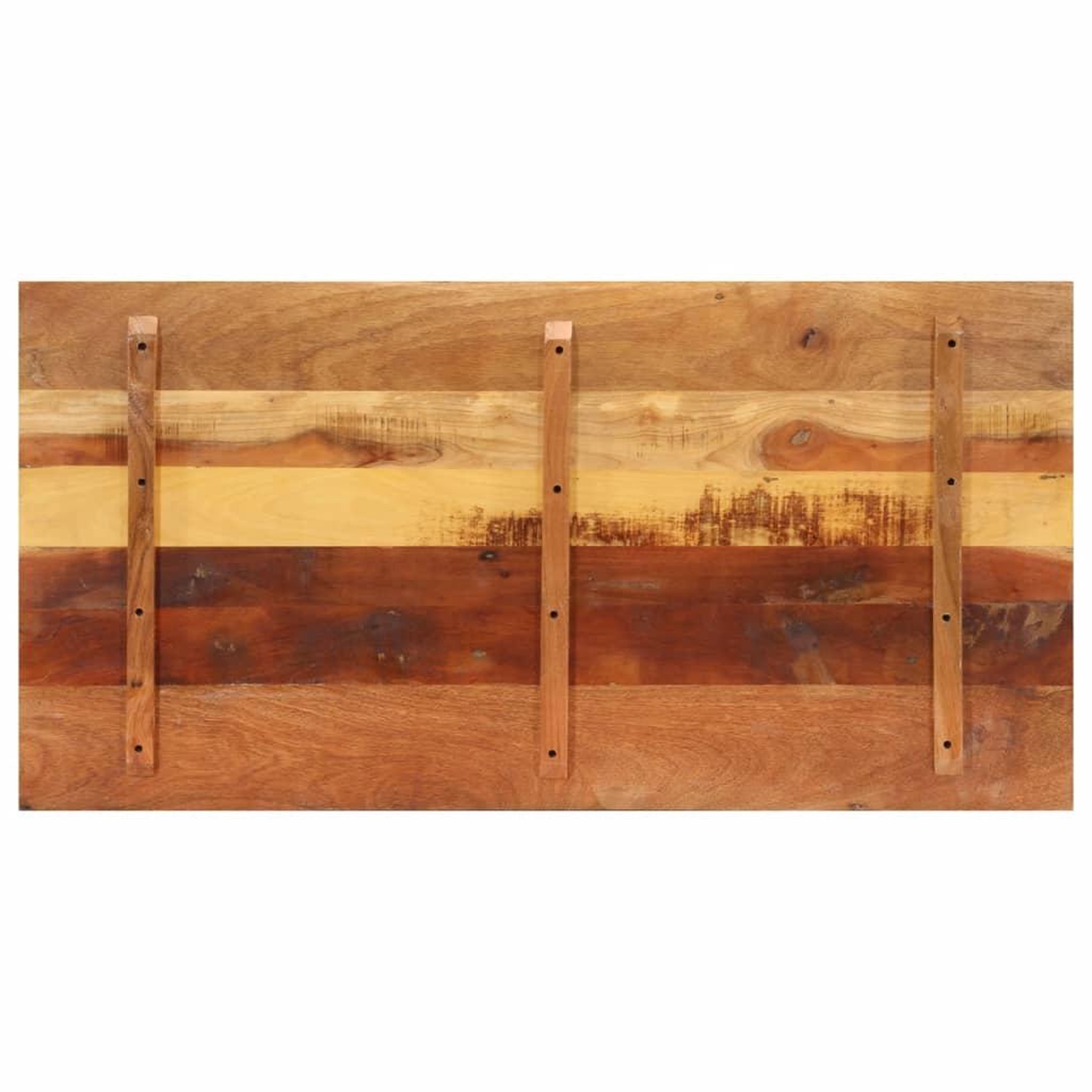 Voir la diapositive 4 : VIDAXL Dessus de table rectangulaire 60x120 cm 15-16 mm Bois recupere
