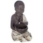  Statuette de Bouddha Assis  Résine  34cm Noir