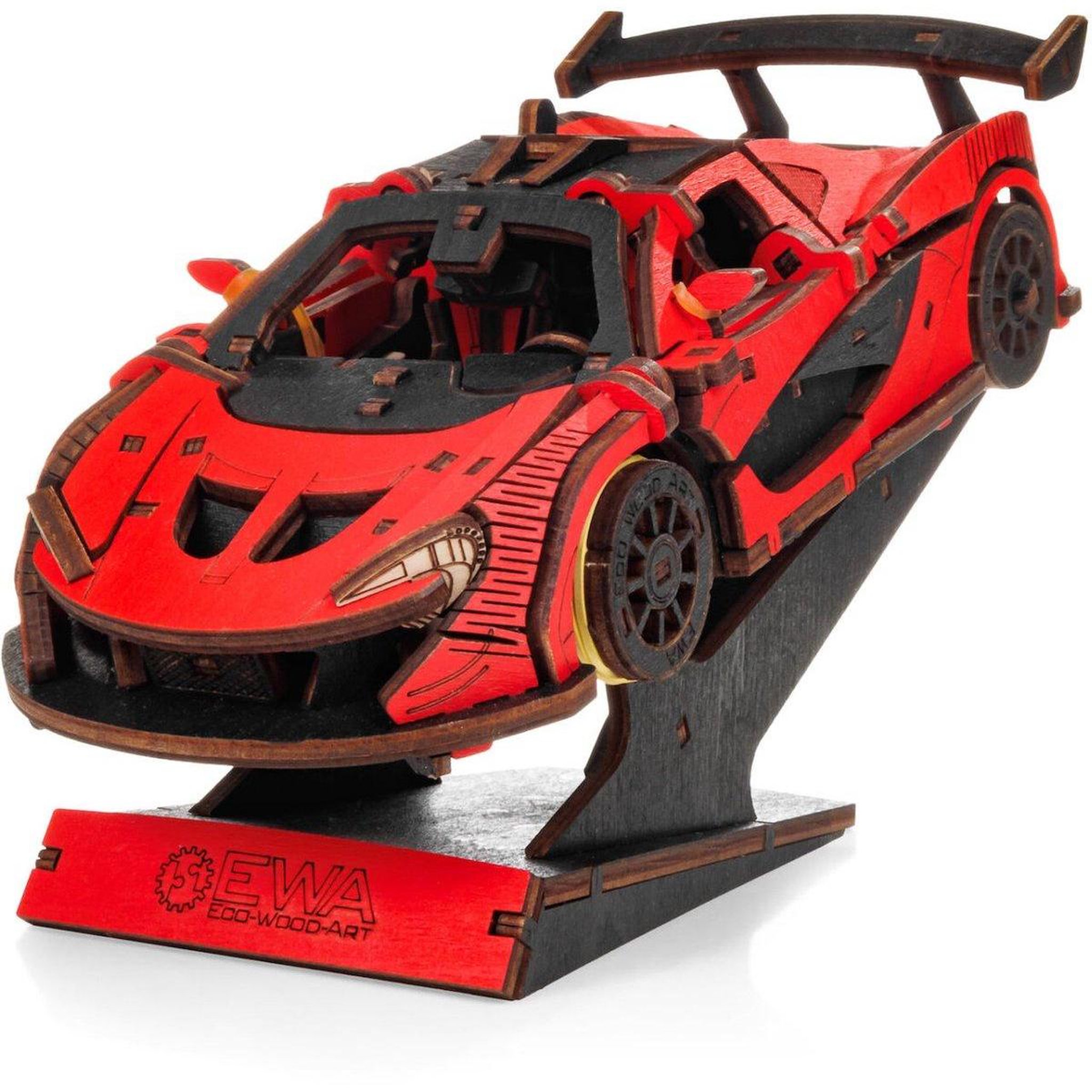 Voir la diapositive 2 : Graine créative Maquette 3D - Voiture rouge EWA