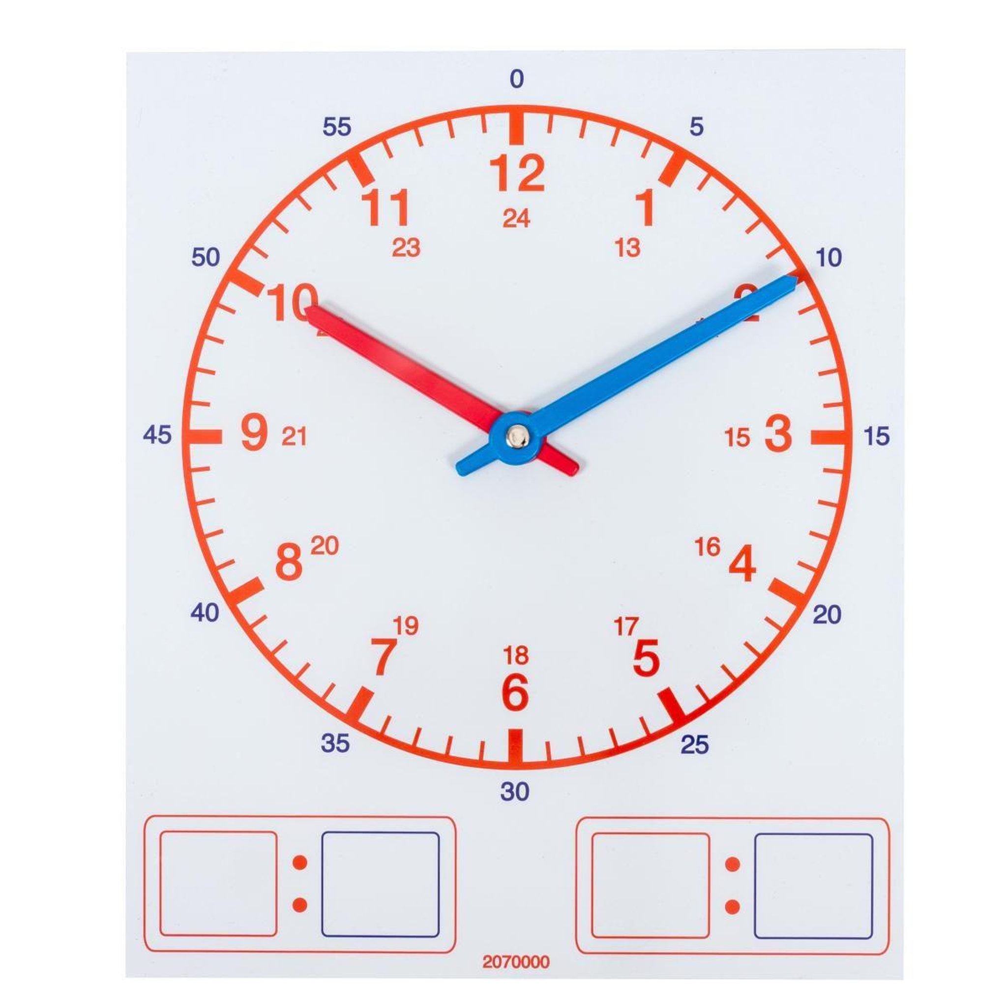 EDUCO Horloge professeur - 24 heures (magnétique)