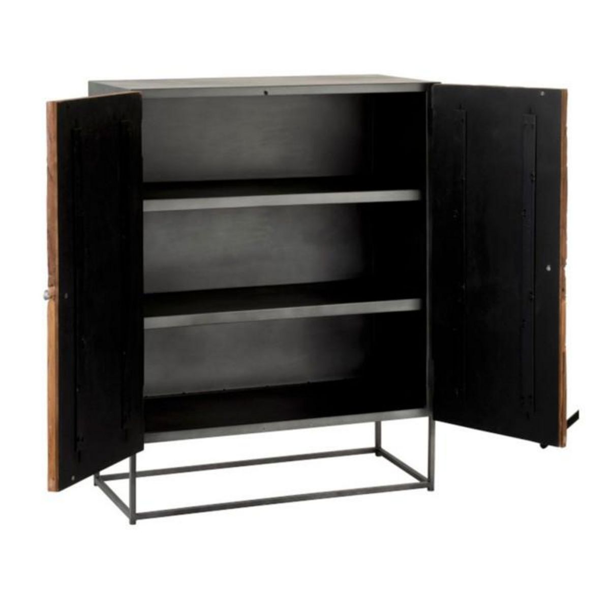 Paris Prix Commode 2 Portes en Bois  Shanil  111cm Marron