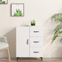 Voir la diapositive 1 : VIDAXL Buffet blanc 69,5x34x90 cm bois d'ingenierie