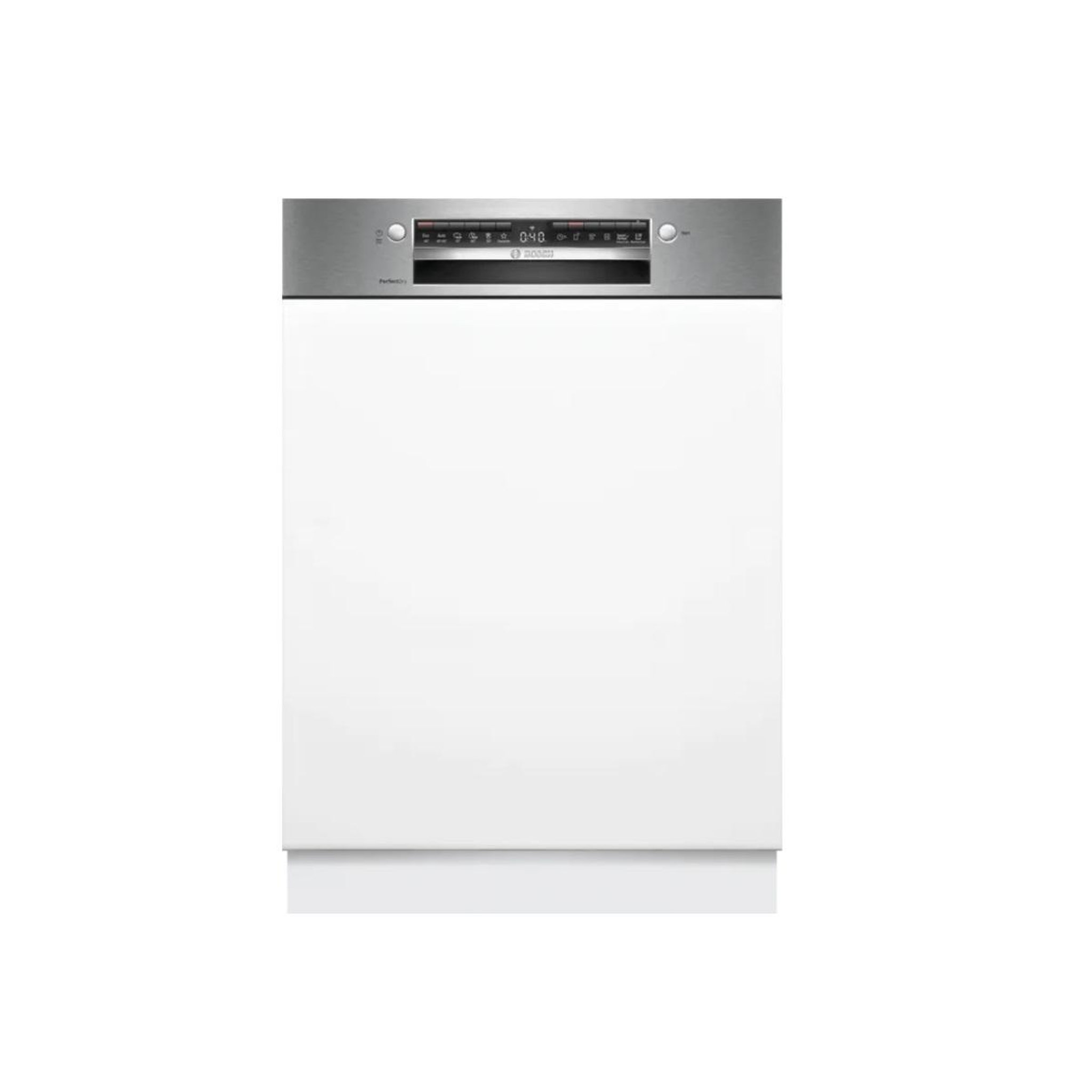 BOSCH Lave-vaisselle 60cm 14 couverts 40db intégrable avec bandeau inox - SMI6ZCS10E