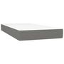 Voir la diapositive 5 : VIDAXL Sommier a lattes de lit avec matelas Gris fonce 80x200 cm Tissu