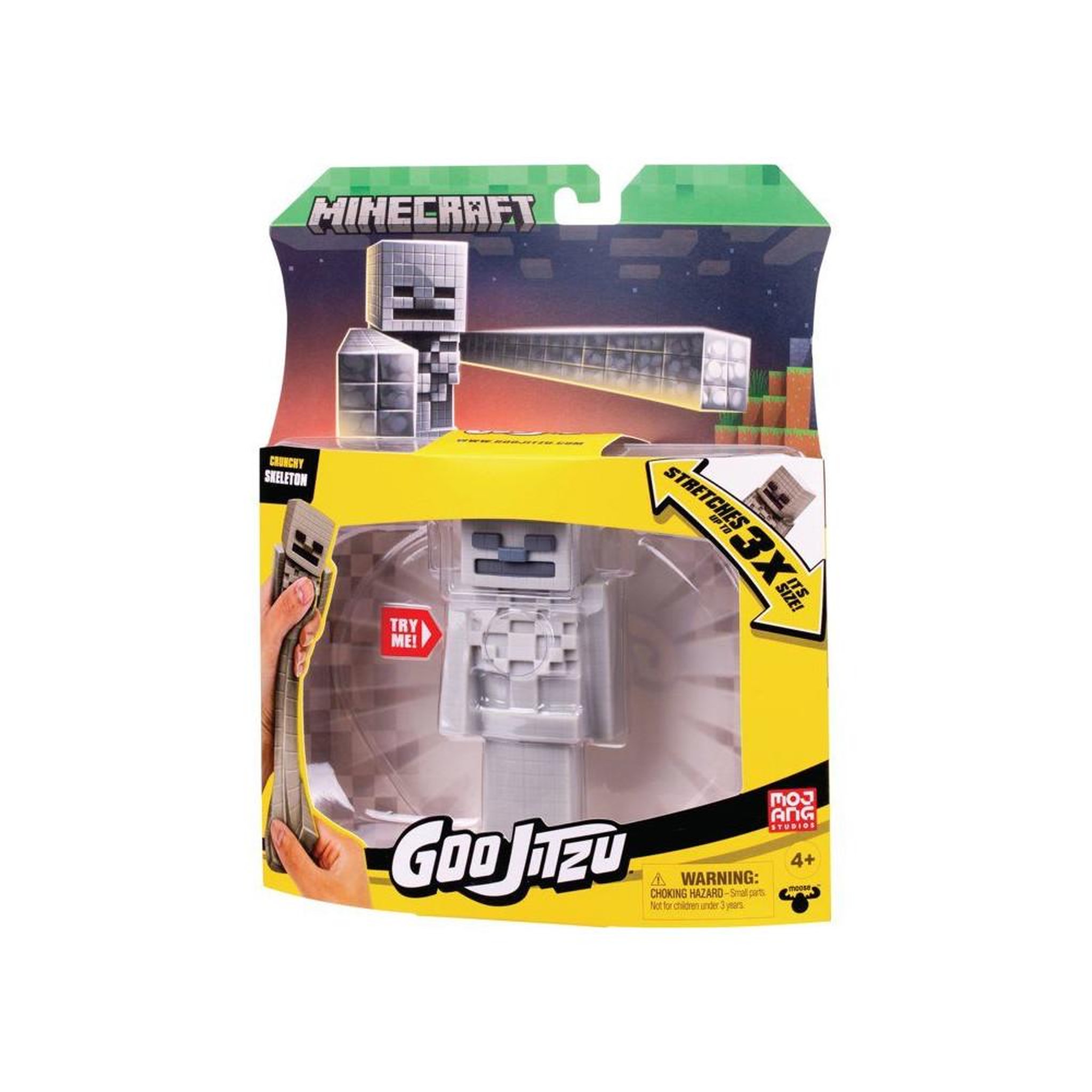 Voir la diapositive 2 : Figurine Heroes of Goo Jit Zu Skeleton Minecraft extensible 3x, 11 cm