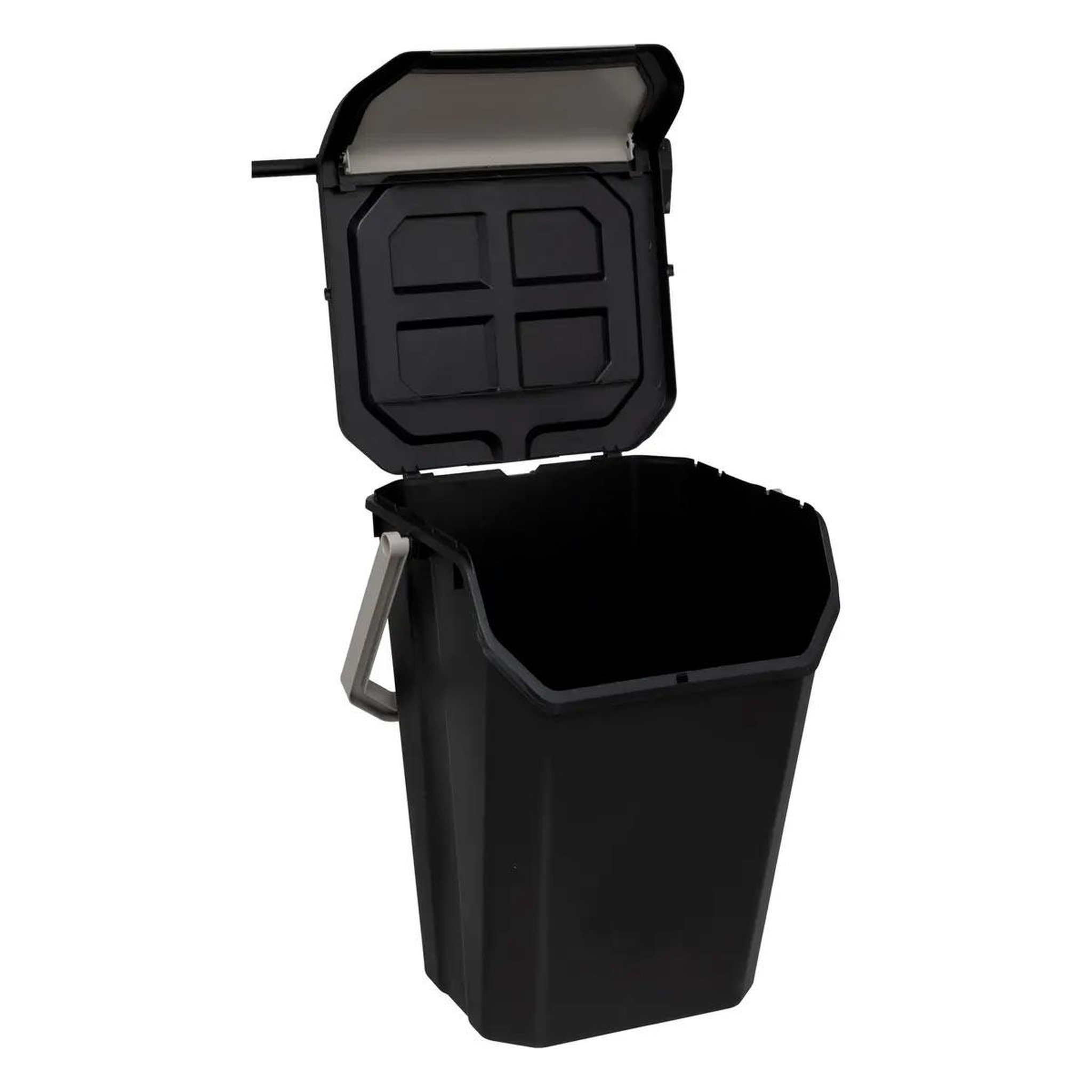 Voir la diapositive 3 : FIVE Poubelle de tri  empilable  37l noir
