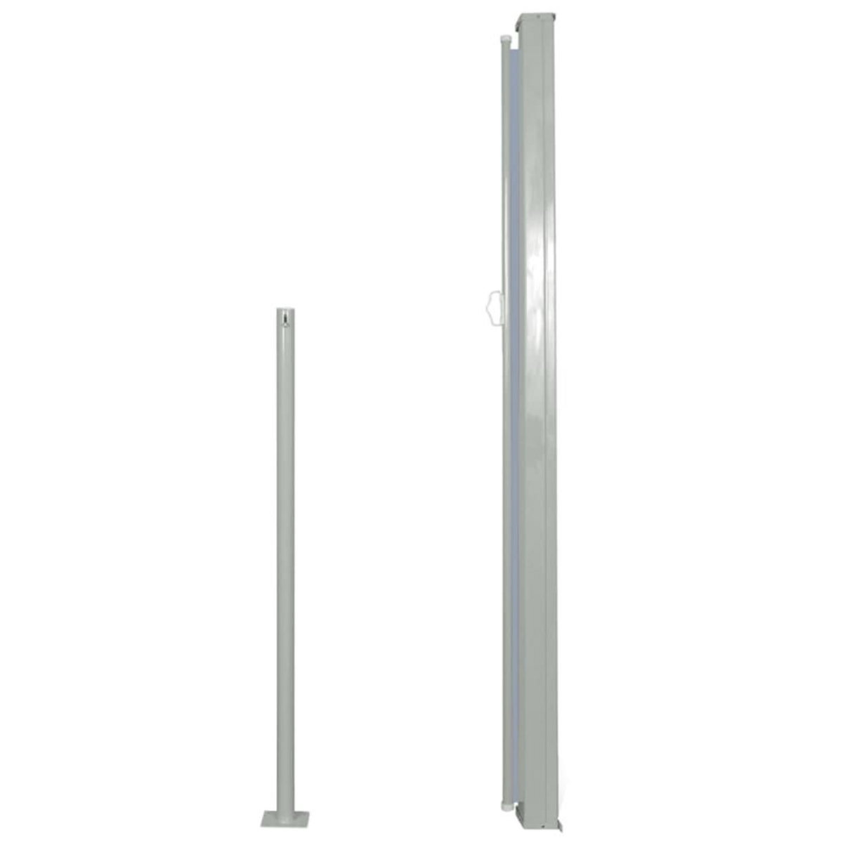 VIDAXL Auvent lateral retractable de patio 160x300 cm Gris