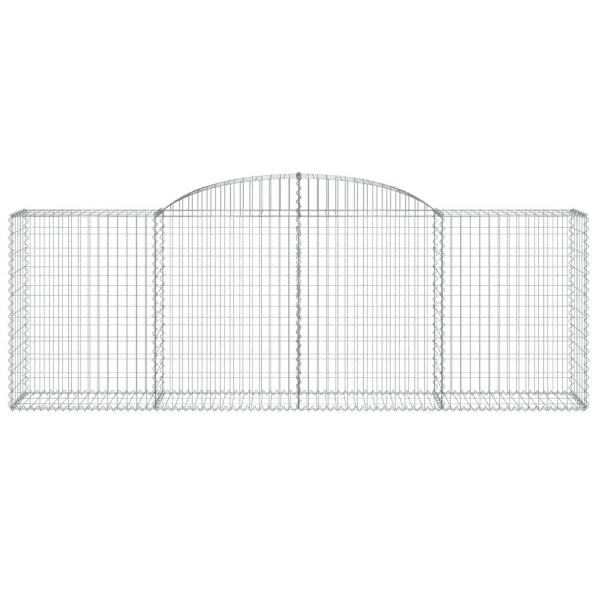 VIDAXL Paniers a gabions arques 9 pcs 300x50x100/120 cm fer galvanise