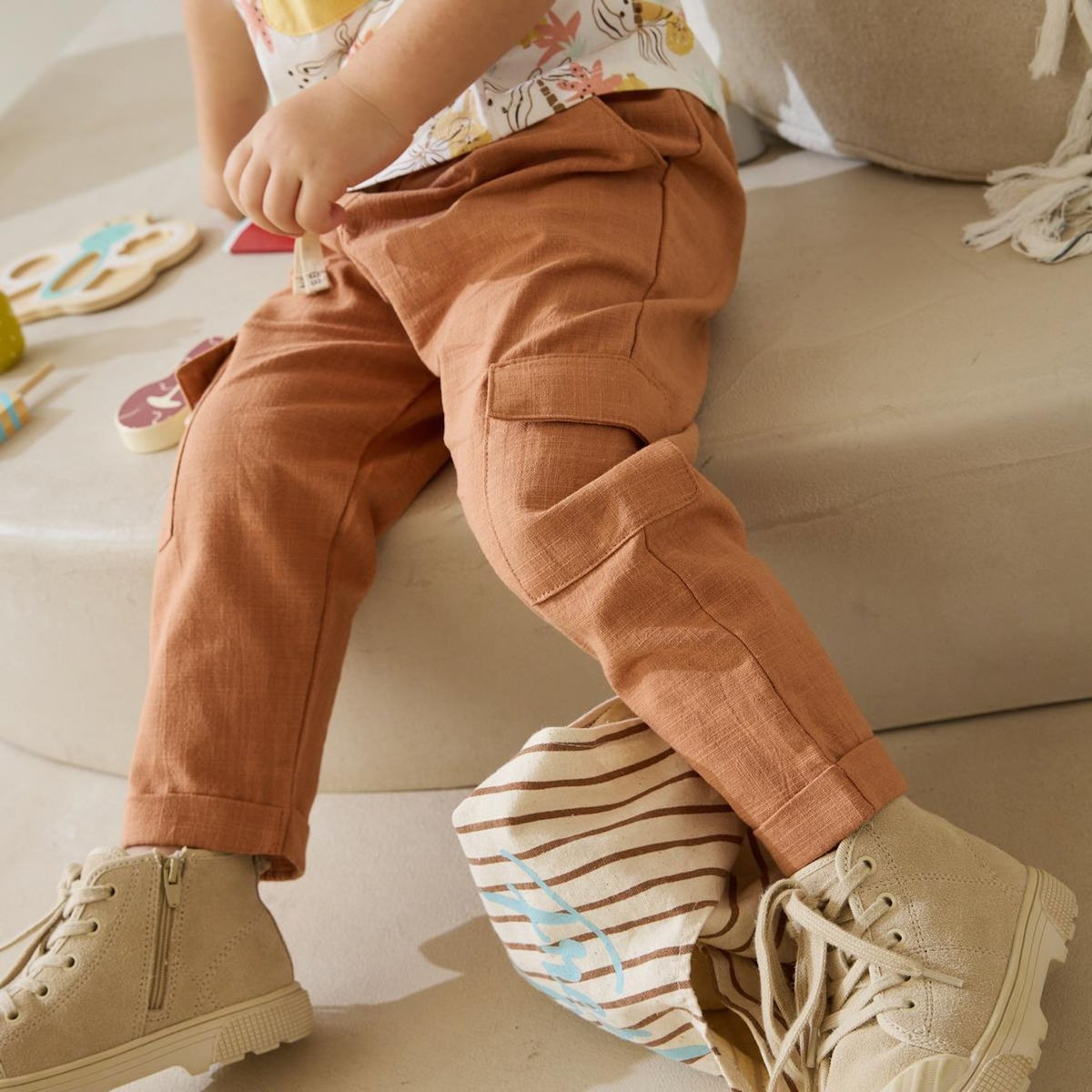 Petit Béguin Pantalon enfant esprit lin Kansas City