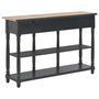 Voir la diapositive 3 : VIDAXL Table console Noir 120x30x76 cm MDF