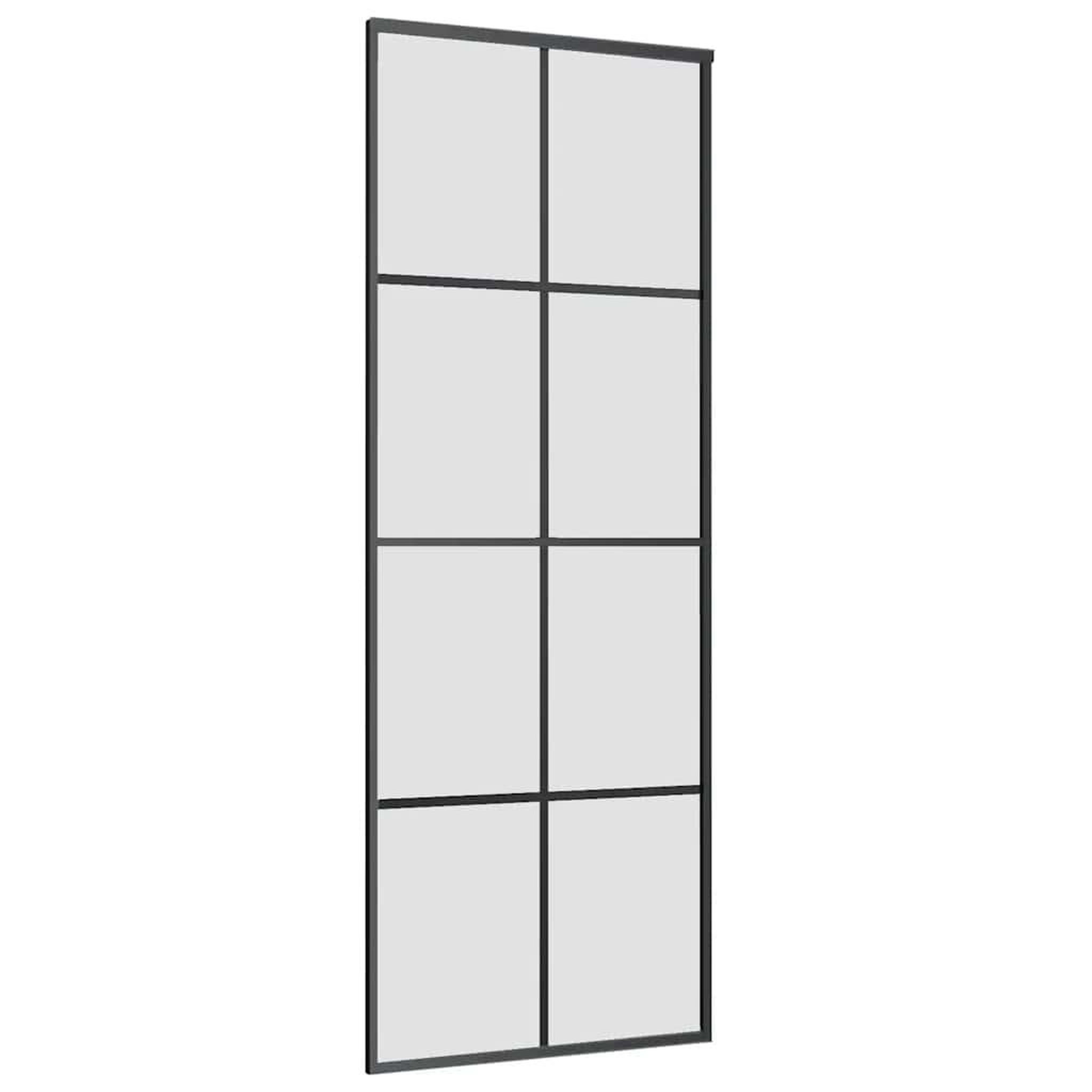 Voir la diapositive 4 : VIDAXL Porte coulissante avec kit de quincaillerie 76x205 cm Verre ESG