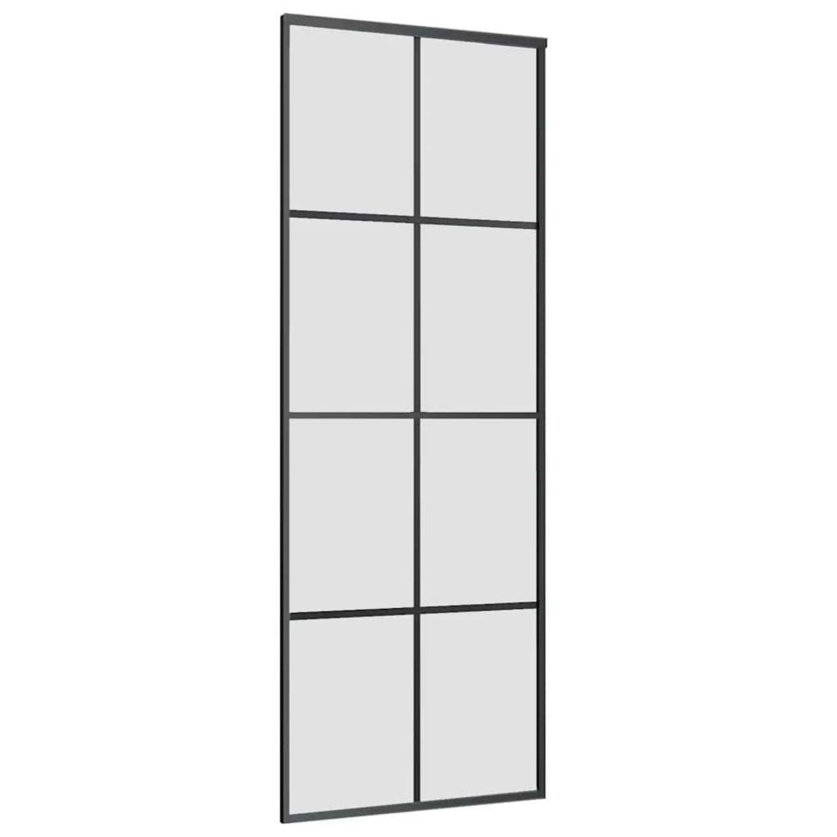 VIDAXL Porte coulissante avec kit de quincaillerie 76x205 cm Verre ESG