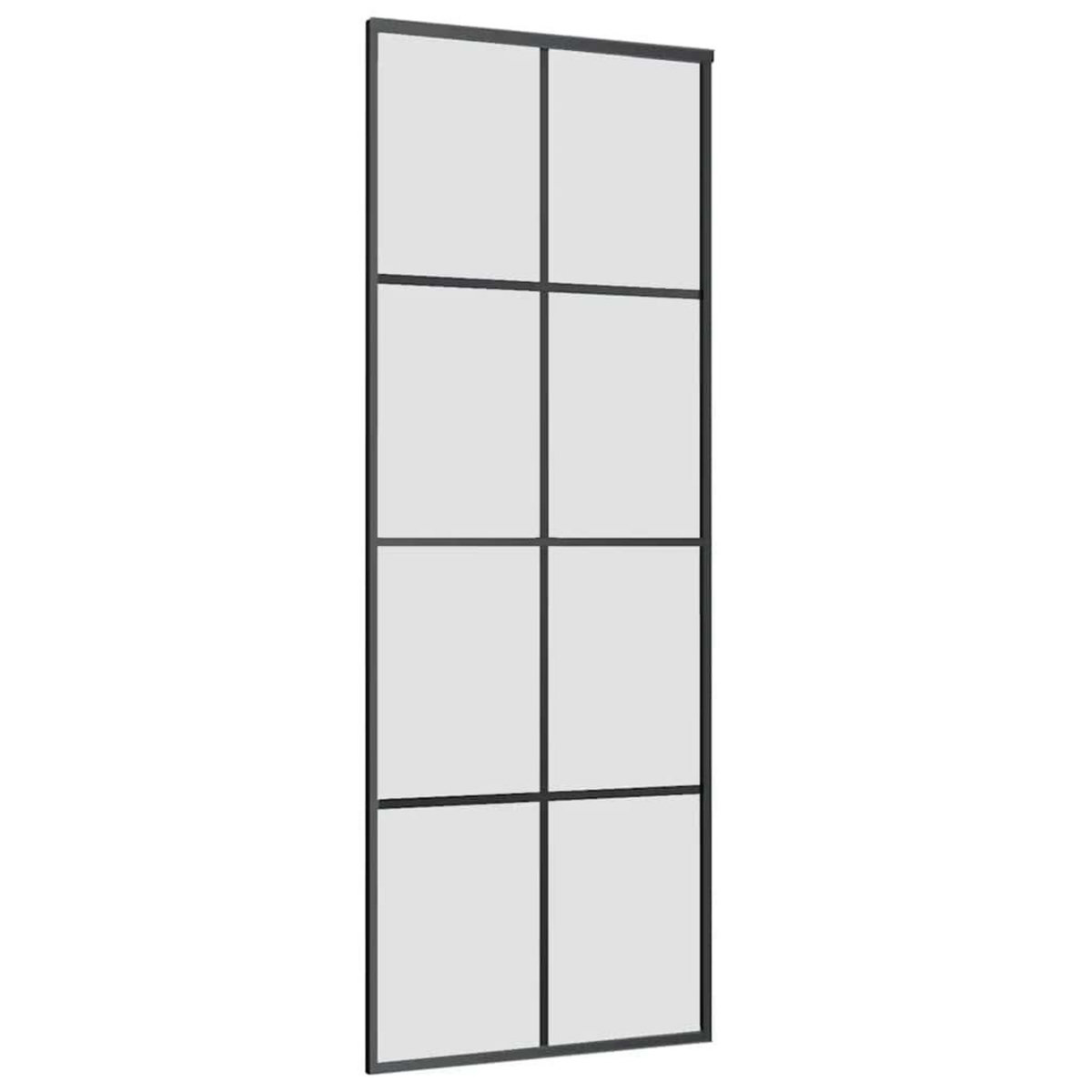 VIDAXL Porte coulissante avec kit de quincaillerie 76x205 cm Verre ESG