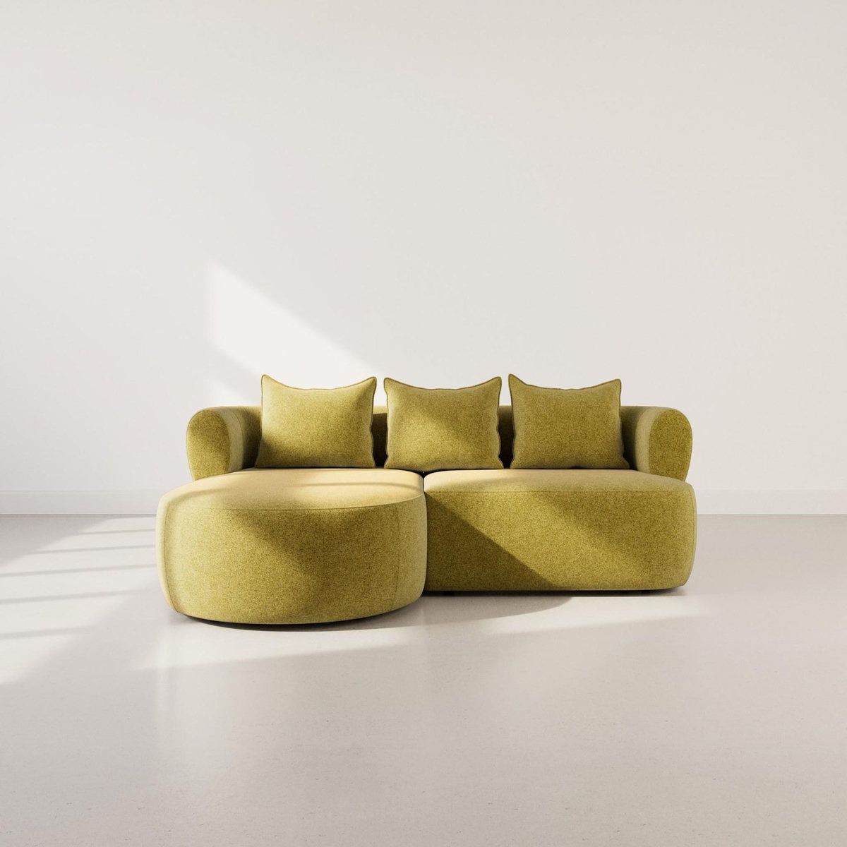 LISA DESIGN Angela - canapé d'angle gauche 4 places en velours texturé