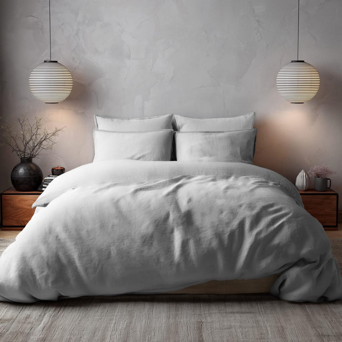 Sensei Maison Housse de couette en percale lavée HOME WASHED