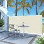 Voir la diapositive 1 : VIDAXL Auvent lateral retractable 120 x 300 cm Blanc casse