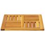 Voir la diapositive 5 : VIDAXL Dessus de table 50x50x2 cm carre bois massif d'acacia