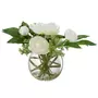 Paris Prix Fleur Artificielle & Vase  Pivoine Renoncule  30cm Blanc
