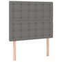 Voir la diapositive 2 : VIDAXL Tetes de lit 2 pcs Gris fonce 100x5x78/88 cm Tissu