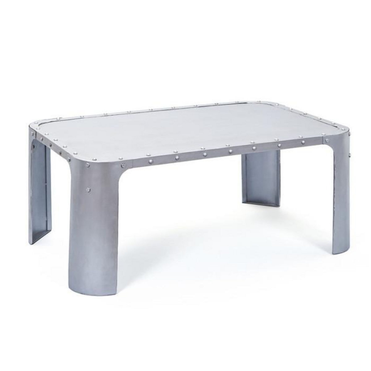Paris Prix Table Basse Industrielle Métal  Wall  110cm Argent