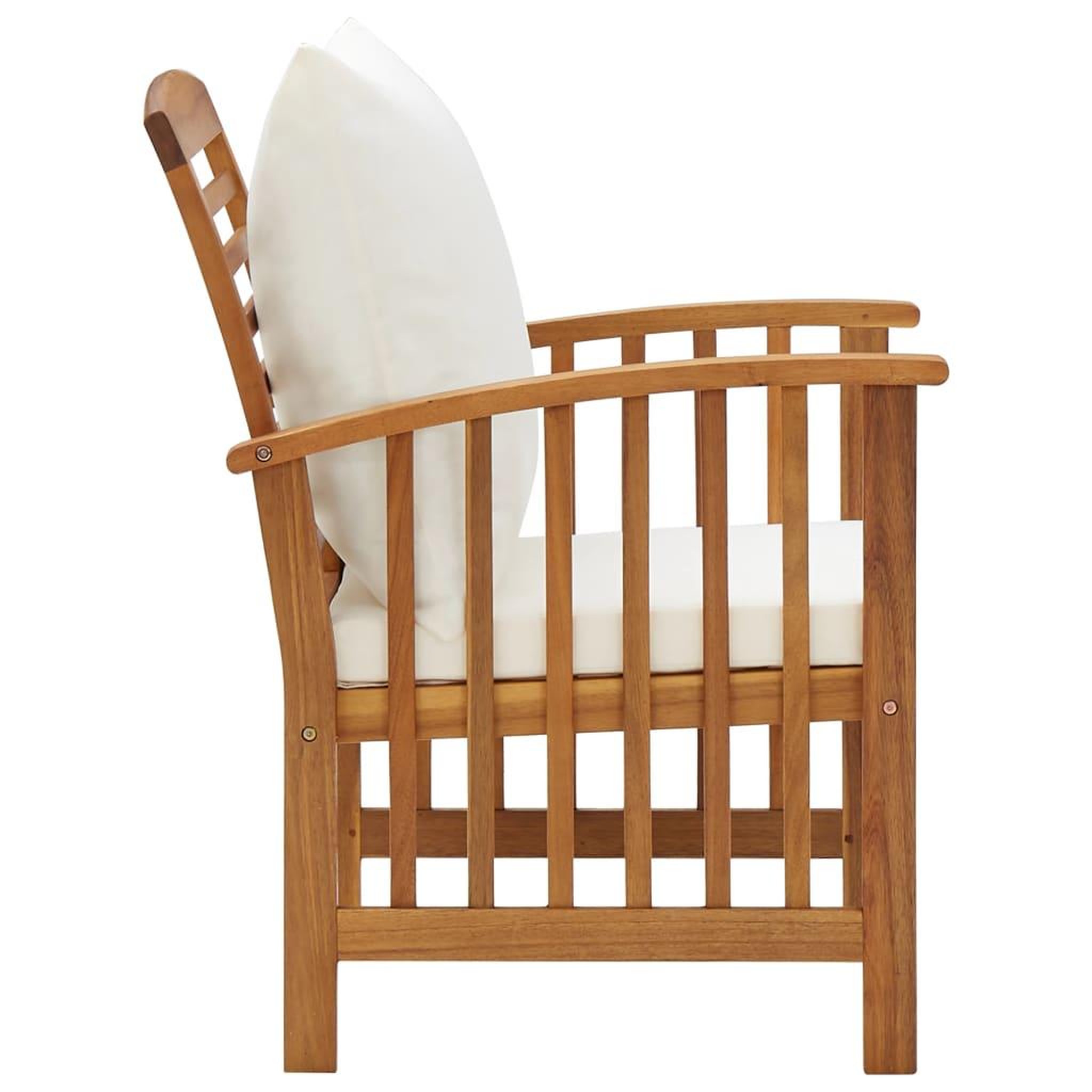 Voir la diapositive 5 : VIDAXL Salon de jardin 5 pcs avec coussins Bois d'acacia solide