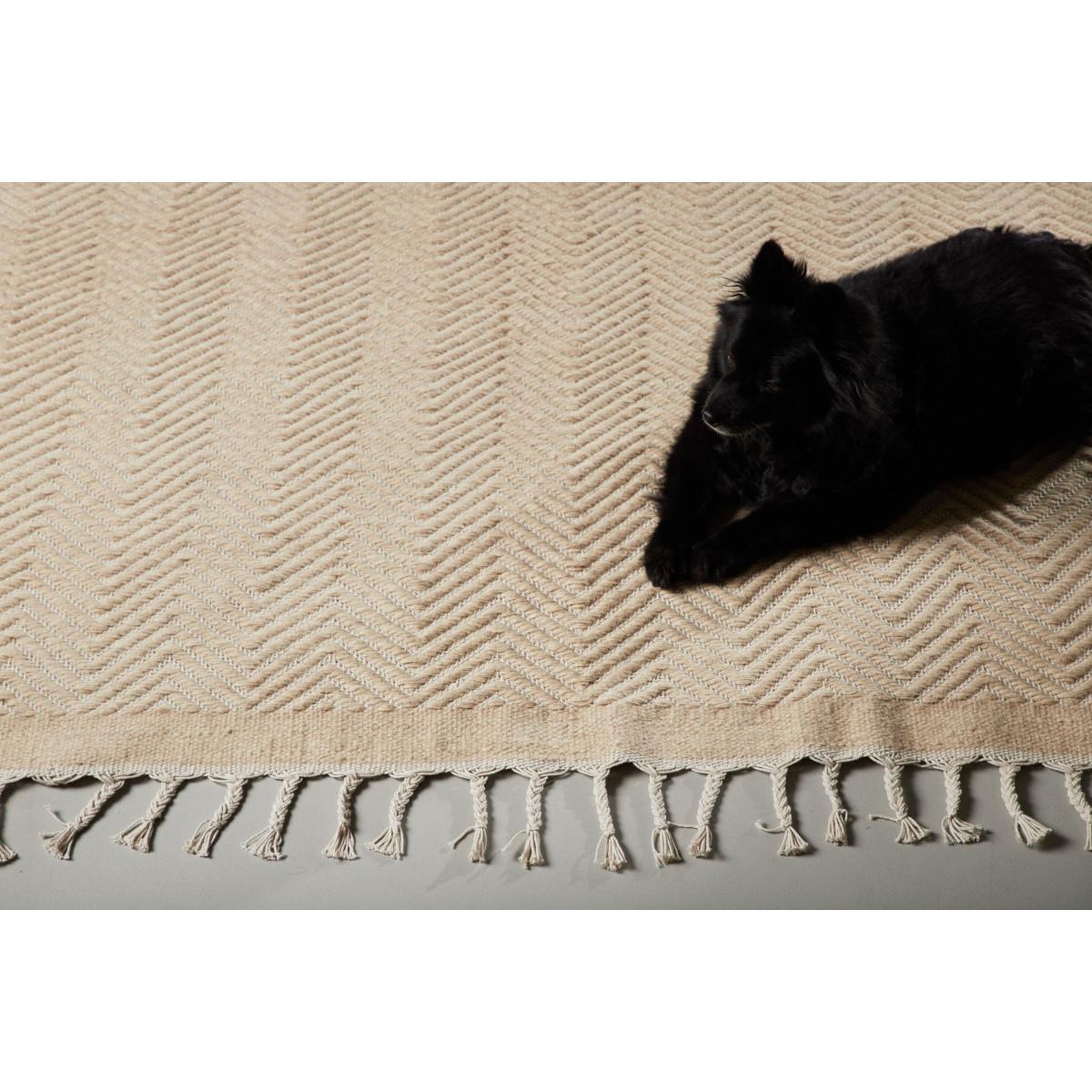 Voir la diapositive 5 : Paris Prix Tapis déco en laine  loke  203x300cm beige