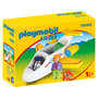 Voir la diapositive 1 : PLAYMOBIL 70185 - 1.2.3 - Avion avec pilote et vacancière