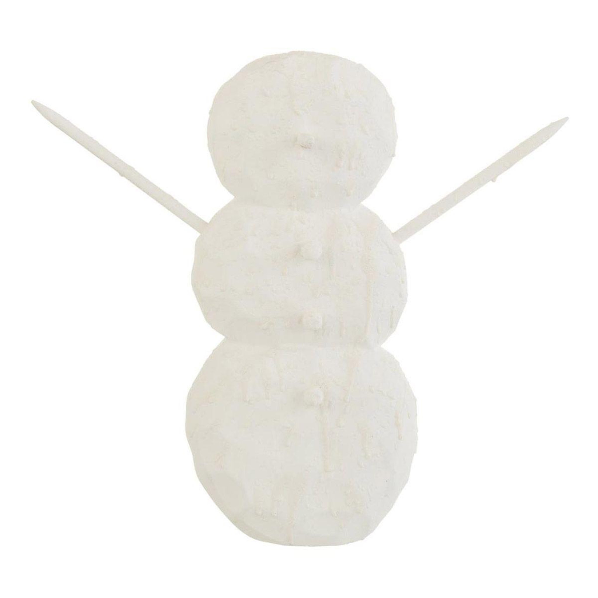 J-LINE Statuette déco  bonhomme de neige  32cm blanc