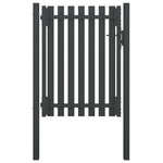 VIDAXL Portail de cloture de jardin Acier 1x1,7 m Anthracite