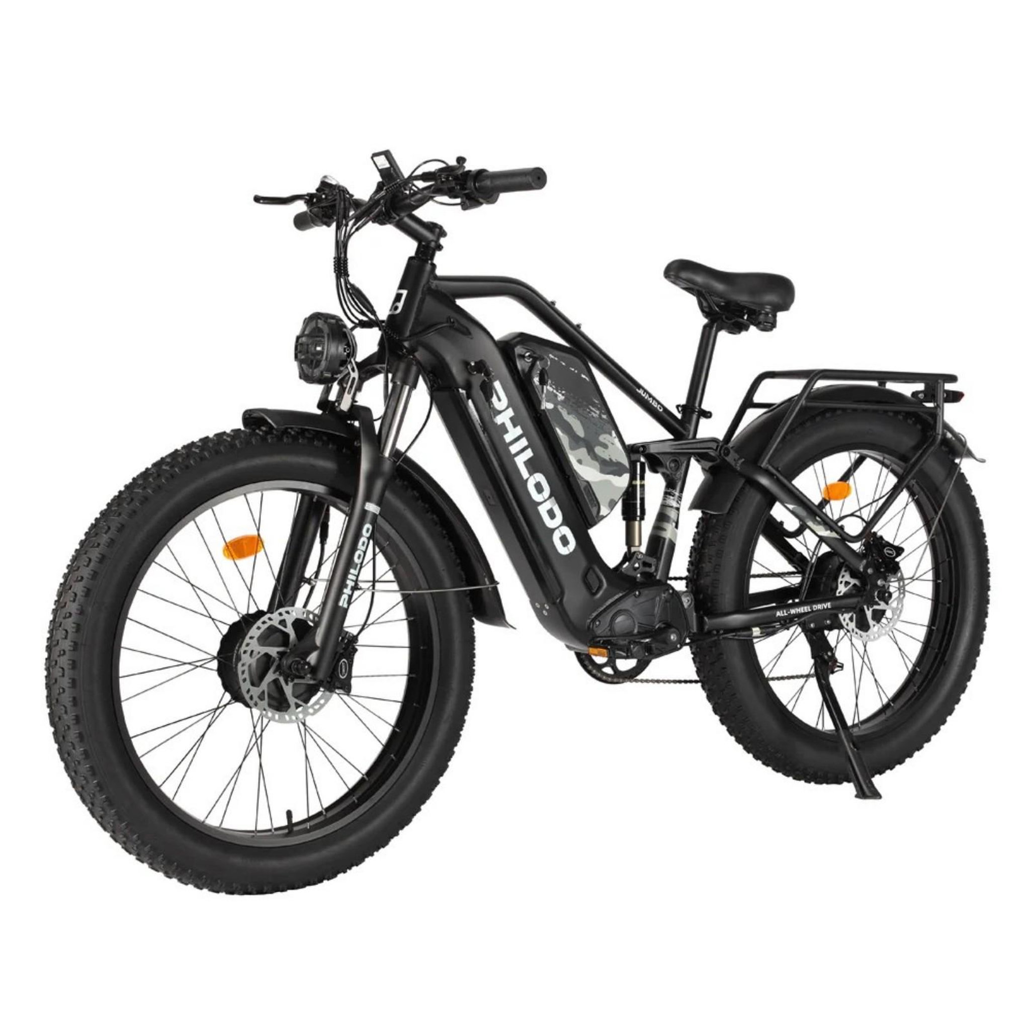 Voir la diapositive 2 : PHILODO Vélo électrique philodo jumbo à double batterie
