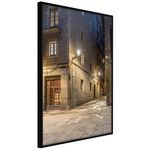 Paris Prix Affiche Murale Encadrée  Meeting at the Corner. Coloris disponibles : Noir, Jaune