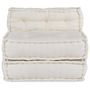 Voir la diapositive 2 : VIDAXL Pouf modulaire creme 70x70x54 tissu