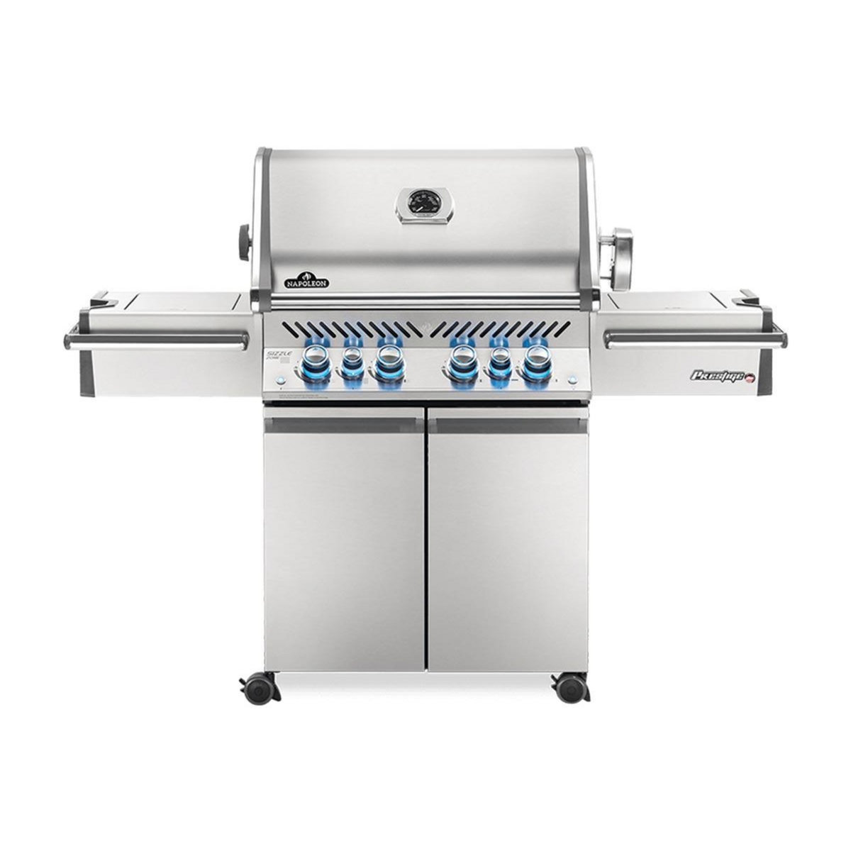 NAPOLEON Barbecue à gaz Prestige Pro 500 SIB inox 4 brûleurs + Sizzle Zone + brûleur arrière - Napoleon