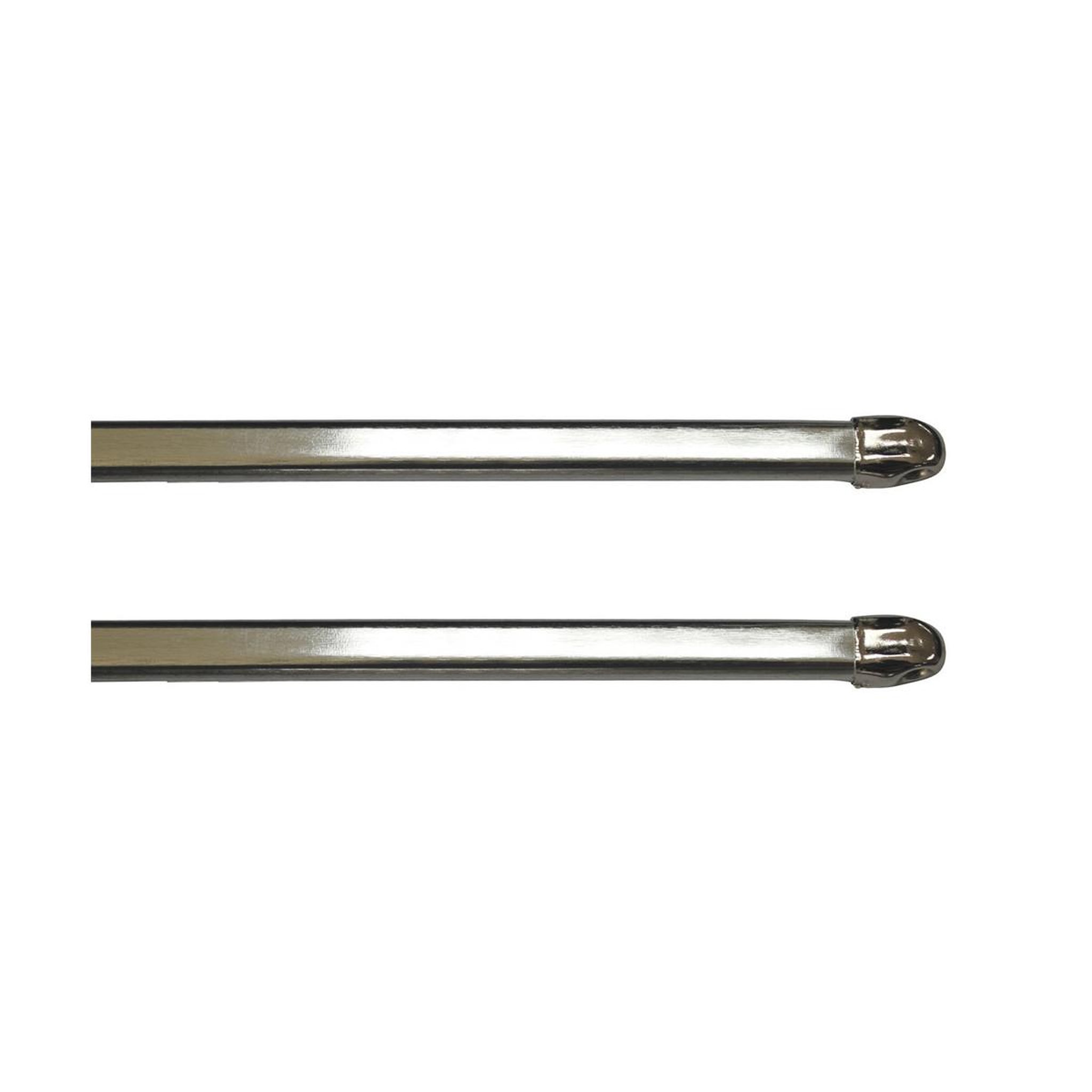 Douceur d'Intérieur Lot de 2 tringles extensibles  safi  80-110cm argent