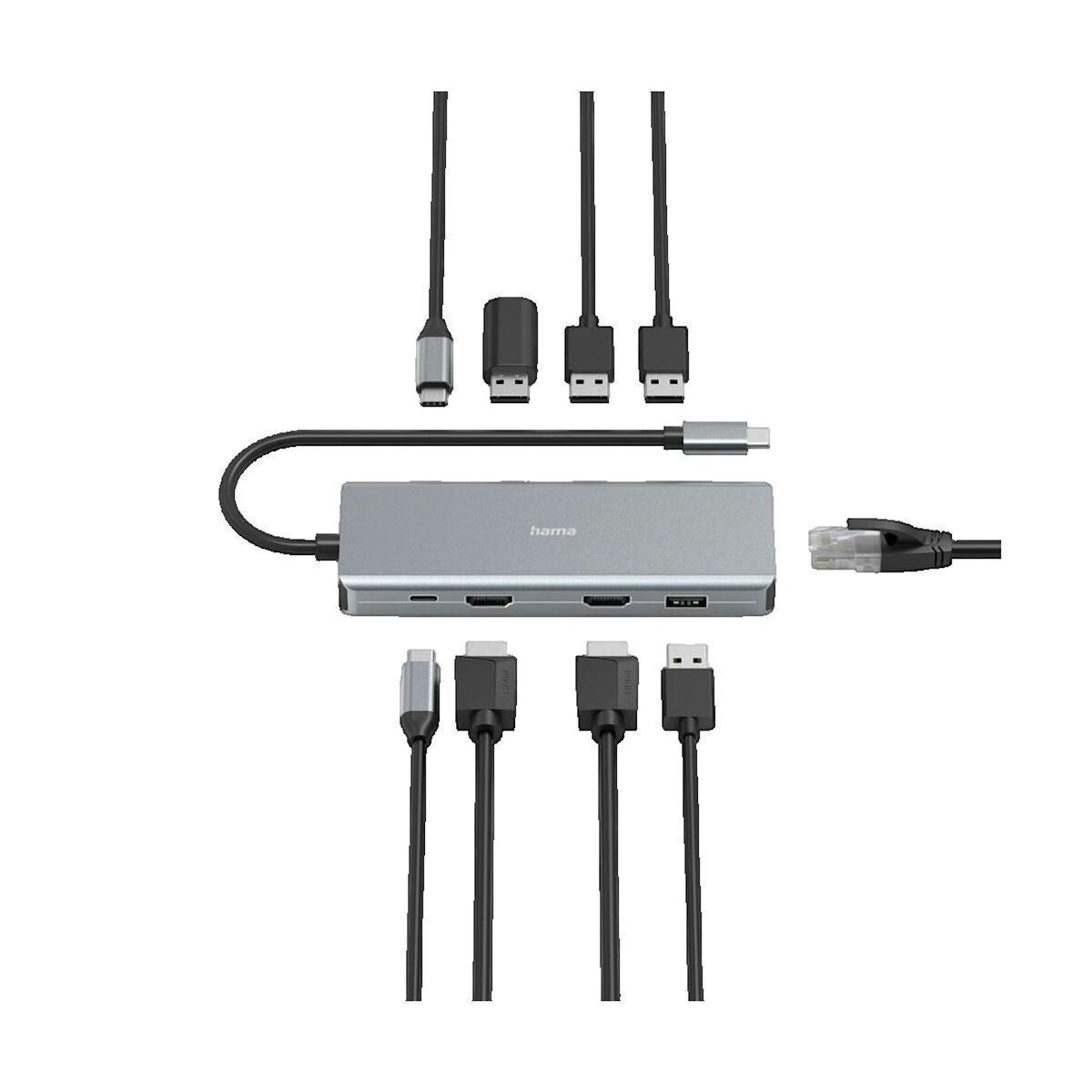 Hama Hub USB Hama CONNECT2Media anthracite