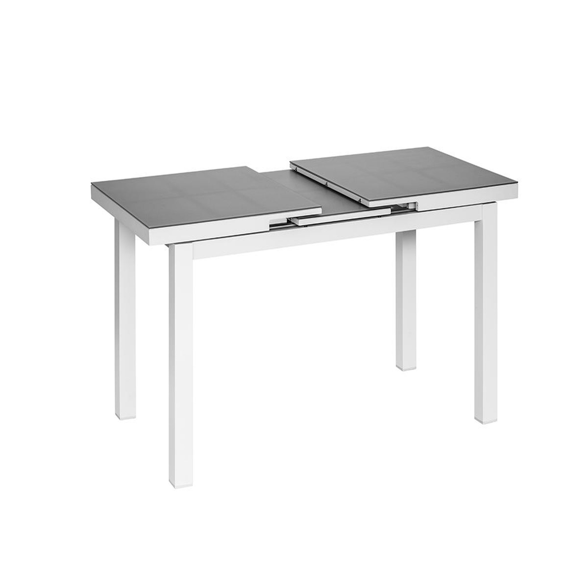 Voir la diapositive 4 : Jardiline Table de jardin rectangulaire extensible en aluminium ibiza perle 8/10 places - jardiline