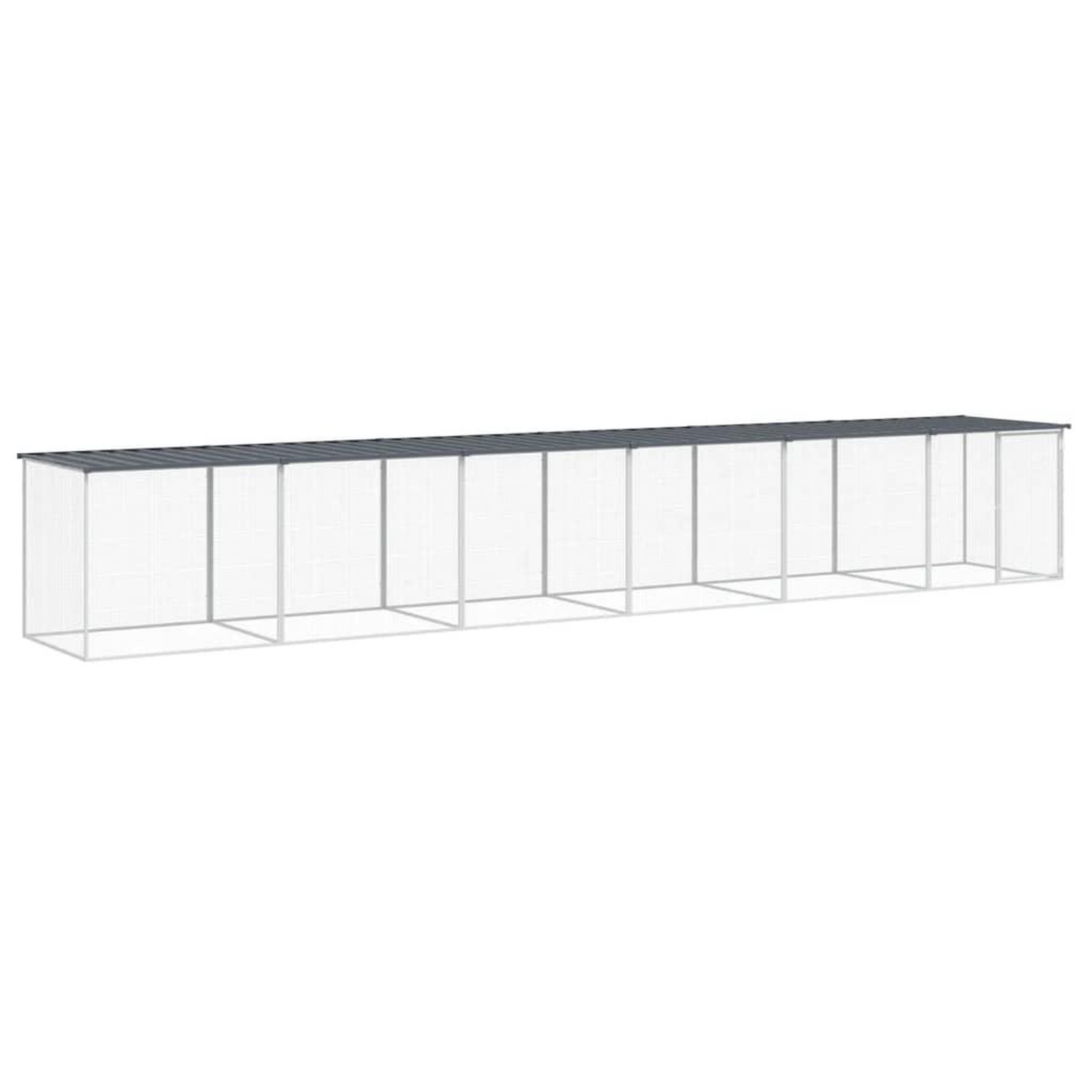 Voir la diapositive 2 : VIDAXL Poulailler avec toit anthracite 603x98x90 cm acier galvanise