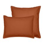 Sensei Maison Lot de 2 taies d'oreiller en flanelle de coton KLAPPEN. Coloris disponibles : Gris, Bleu, Beige, Marron, Blanc, Vert