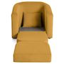 Voir la diapositive 4 : BEST MOBILIER Nuvia - canapé convertible déplimousse 1 place en velours texturé
