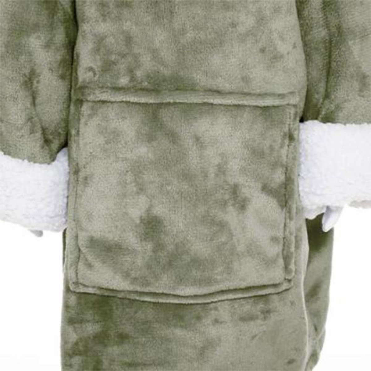 Atmosphera Kids Plaid Sweat Capuche Enfant  Dino  60x95cm Vert