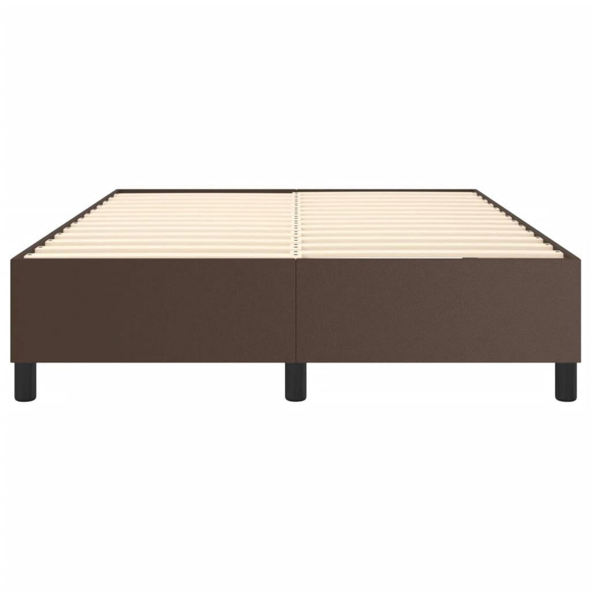 VIDAXL Cadre de lit sans matelas marron 140x200 cm similicuir