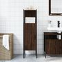Voir la diapositive 3 : VIDAXL Armoire de salle de bain chene marron 33x33x120,5 cm