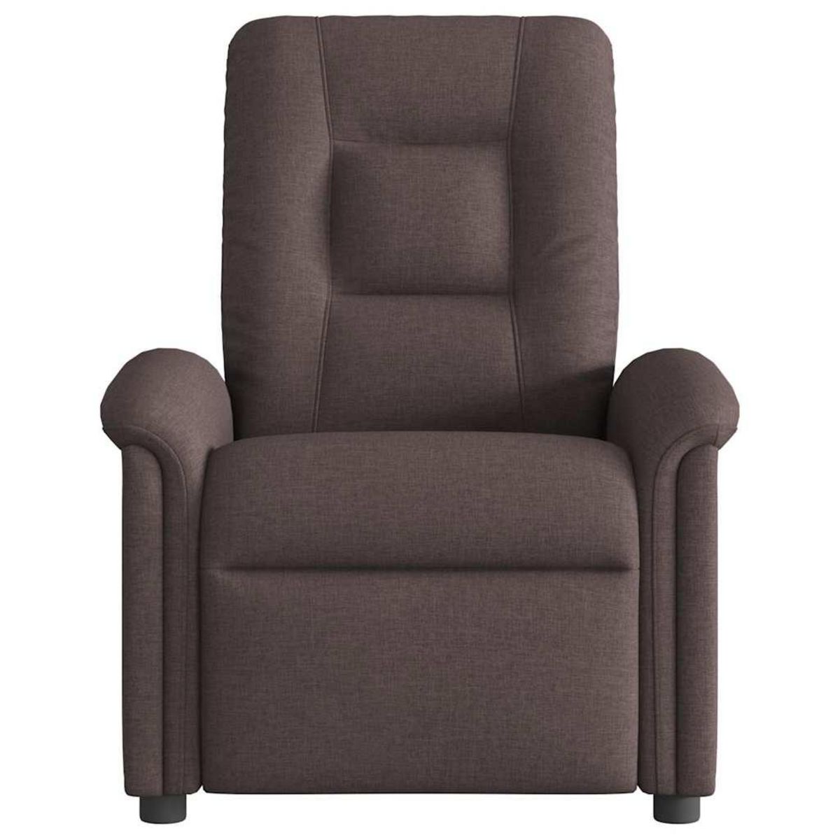 VIDAXL Fauteuil de massage inclinable Marron fonce Tissu