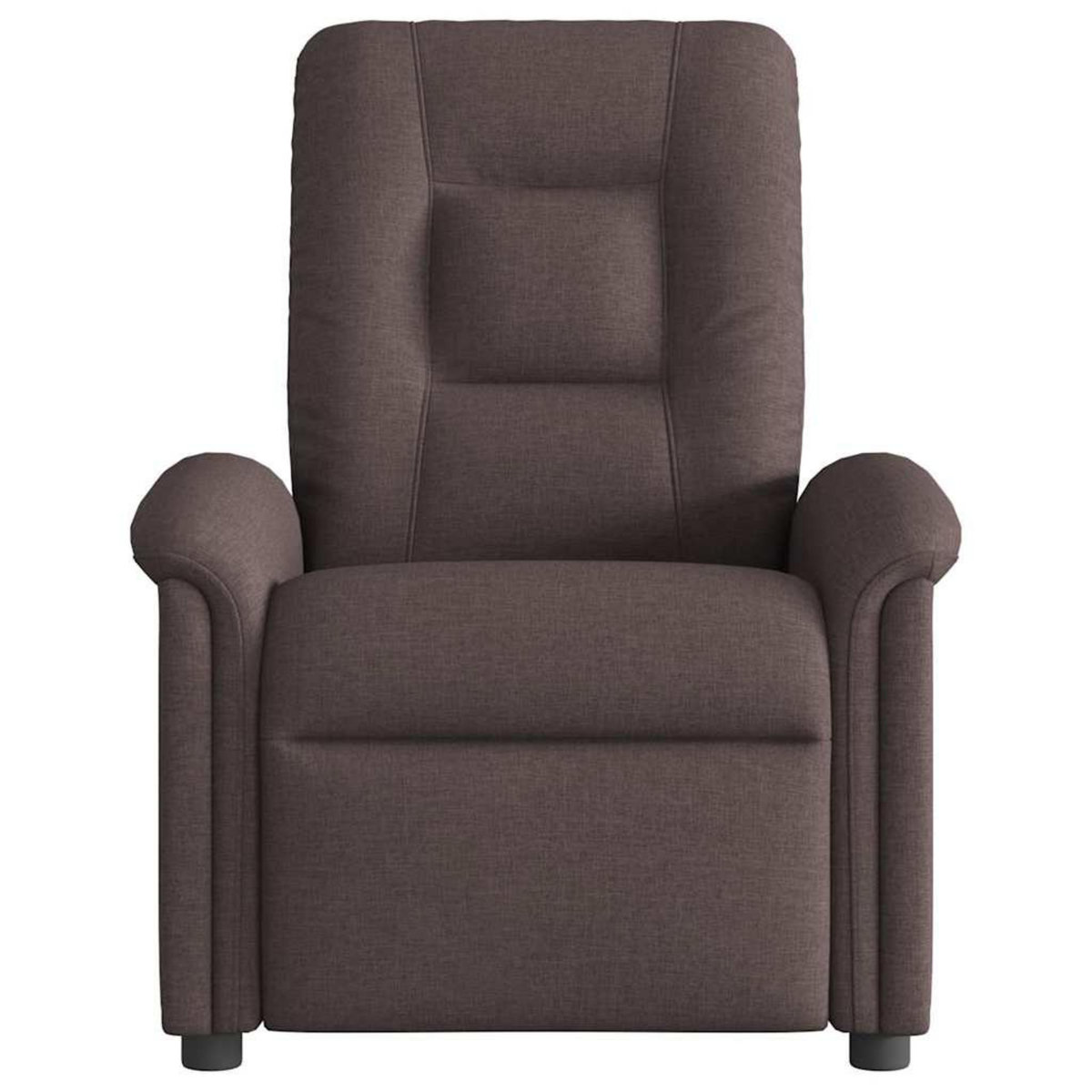 VIDAXL Fauteuil de massage inclinable Marron fonce Tissu