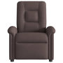 Voir la diapositive 3 : VIDAXL Fauteuil de massage inclinable Marron fonce Tissu