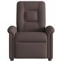 Voir la diapositive 3 : VIDAXL Fauteuil de massage inclinable Marron fonce Tissu