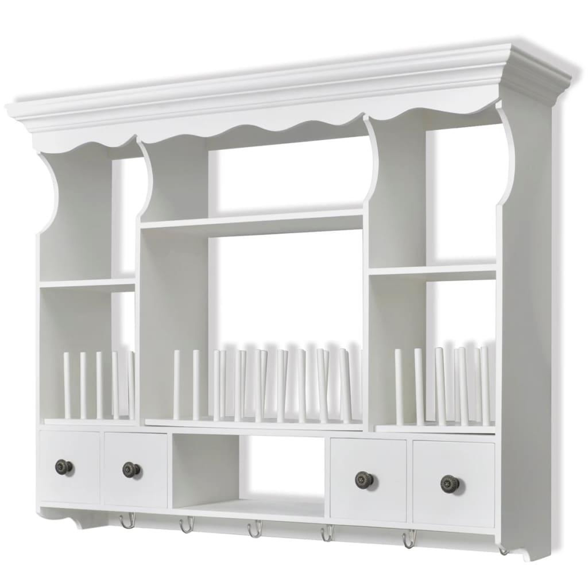 Voir la diapositive 2 : VIDAXL Armoire murale de cuisine en bois Blanc