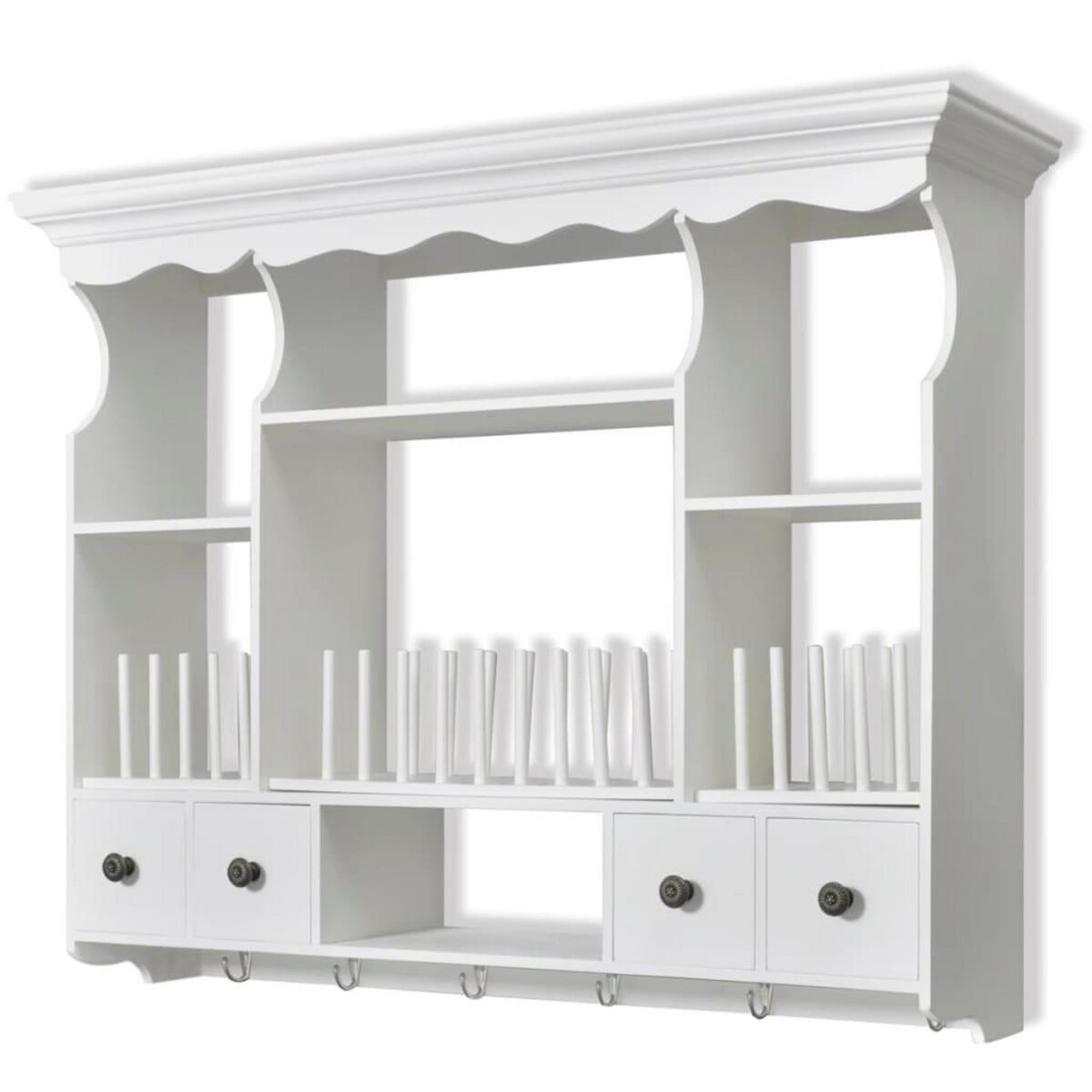 VIDAXL Armoire murale de cuisine en bois Blanc