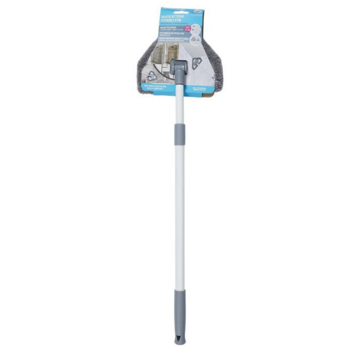 Paris Prix Balai de Nettoyage Mop  Extensible  52-87cm Gris